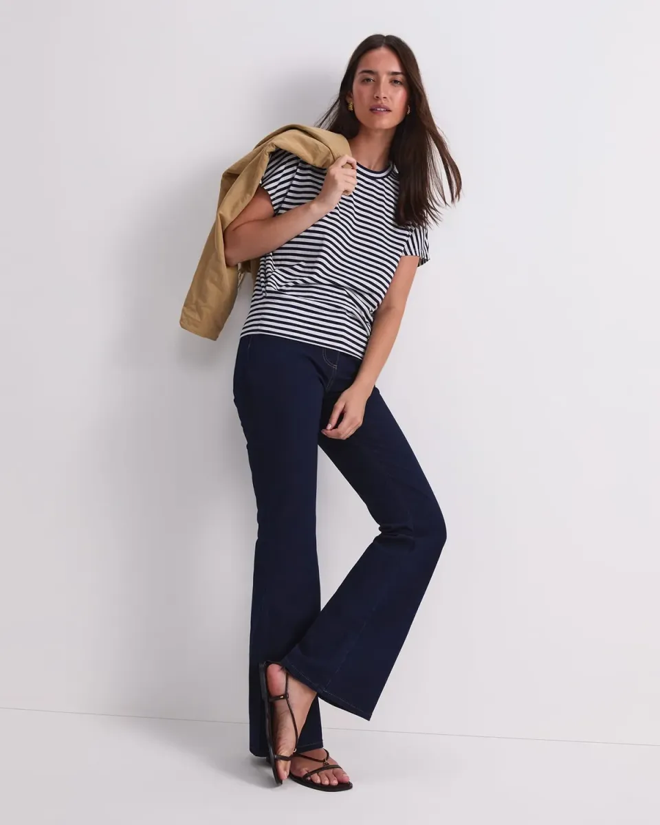 Sportscraft Nyra jean femme flare indigo délavé