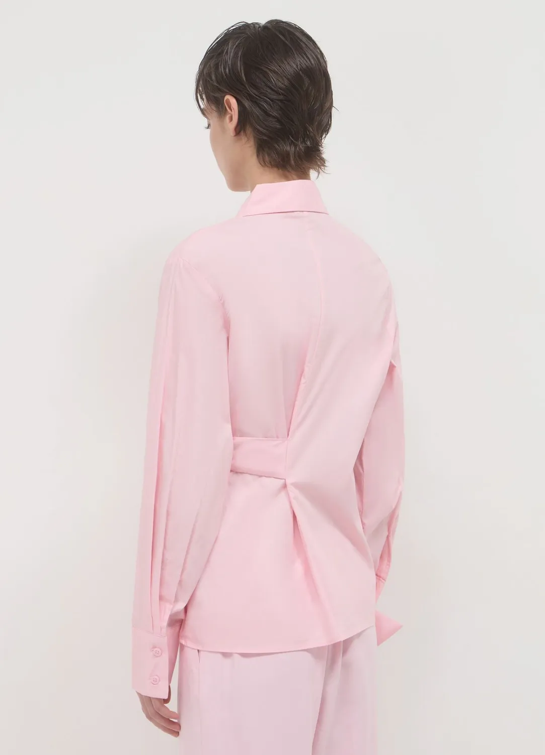 Calliope chemise nœud taille femme coton