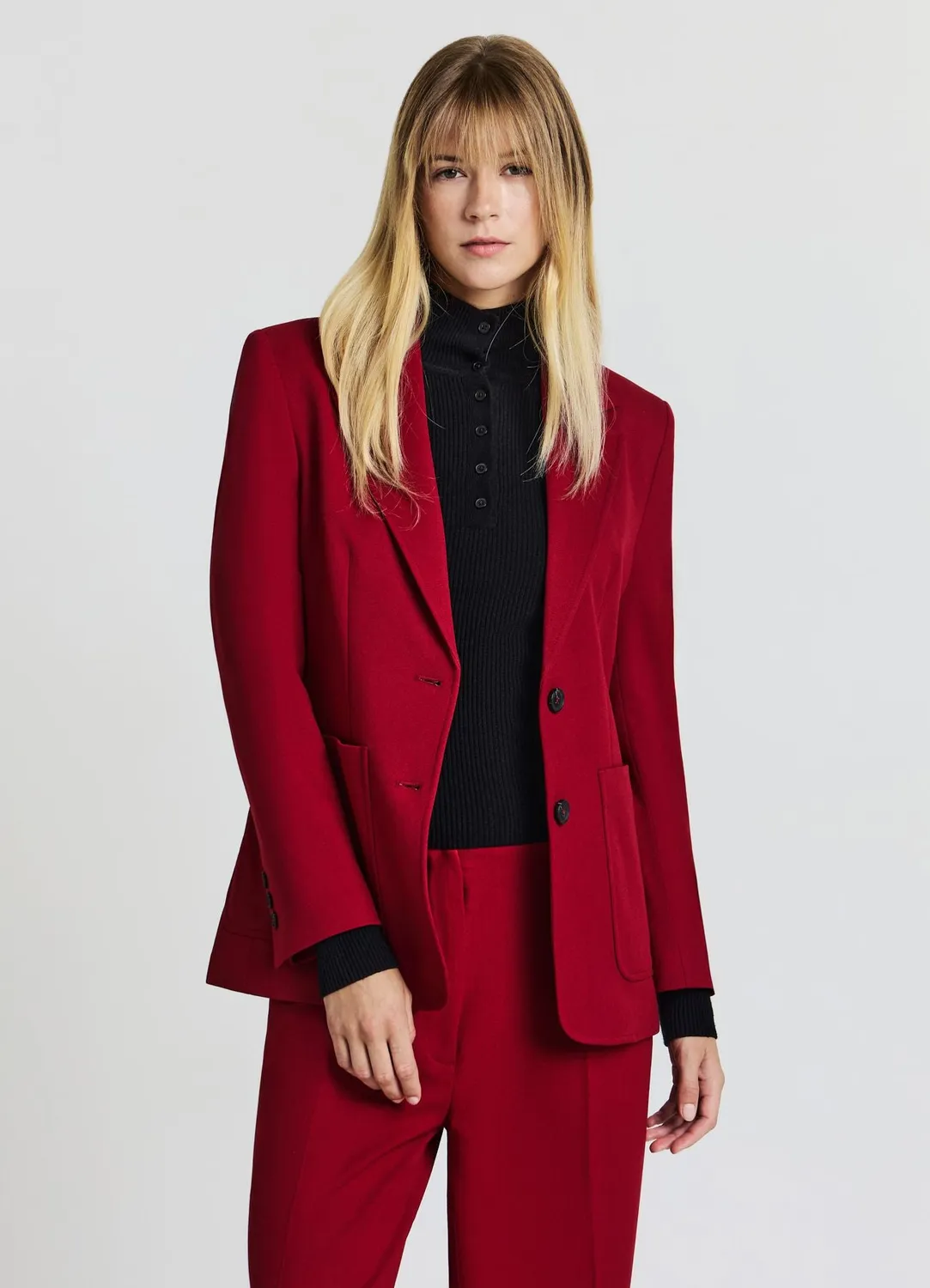 Calliope Veste tailleur 2 boutons femme unie