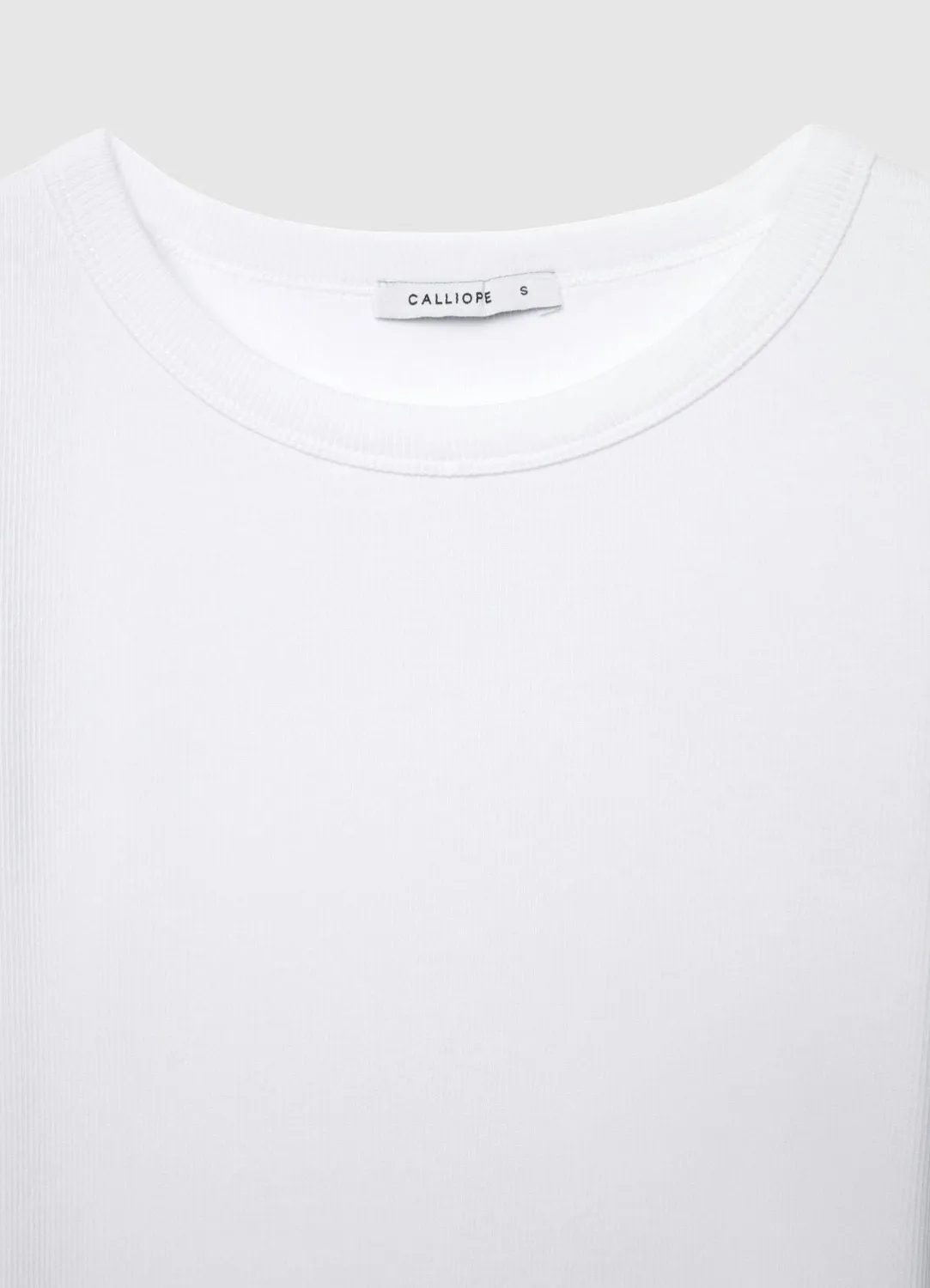 Calliope tee-shirt manches longues côtelé femme uni