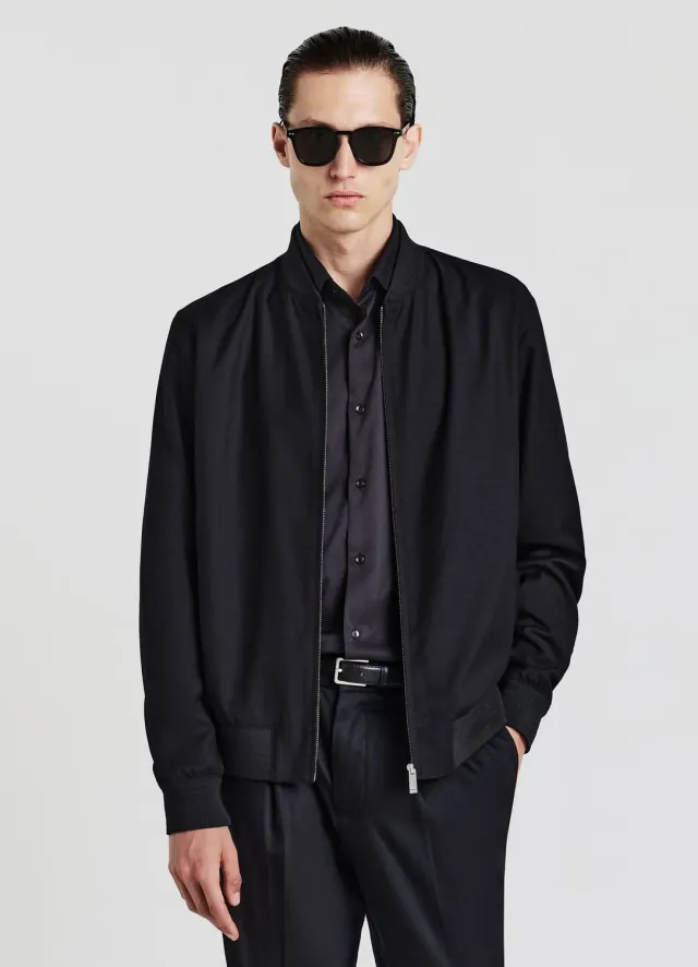 Calliope bomber homme à zip manches longues poches