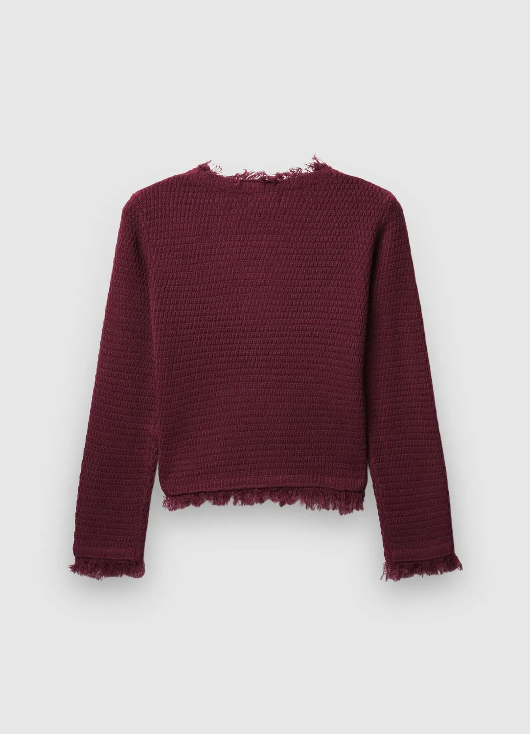 Calliope cardigan franges femme col rond poches