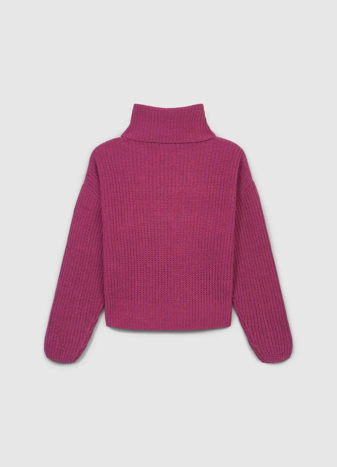 Calliope pull col roulé uni femme manches longues