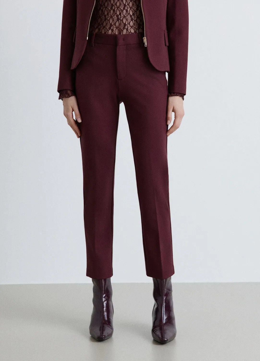 Calliope Sigaretta pantalon cigarette pli femme
