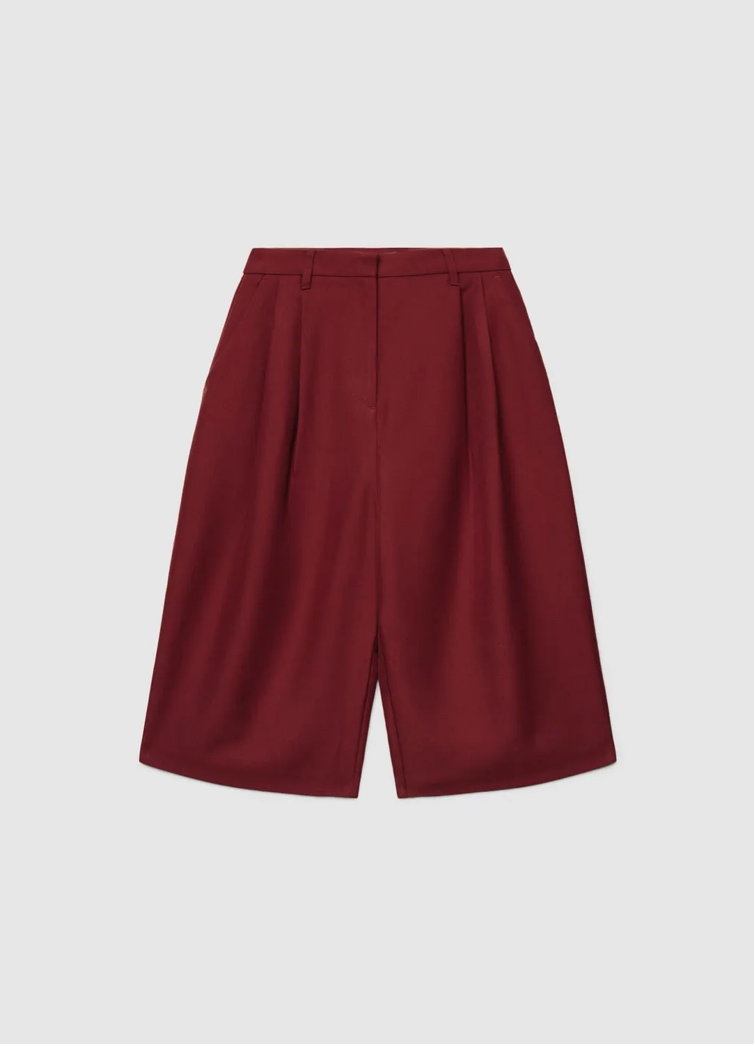 Calliope bermuda shorts femme taille haute pinces