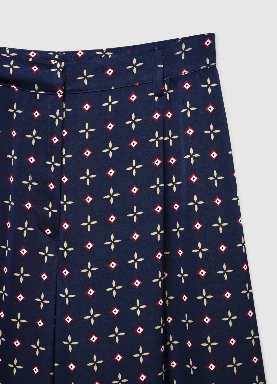 Calliope pantalon palazzo imprimé femme taille haute