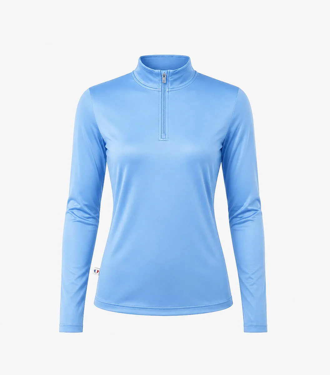 Cocorico Focus veste sport femme ciel passe-pouces