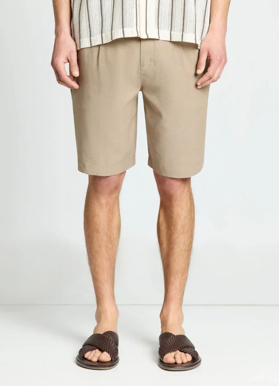 Calliope bermuda homme uni fermeture bouton