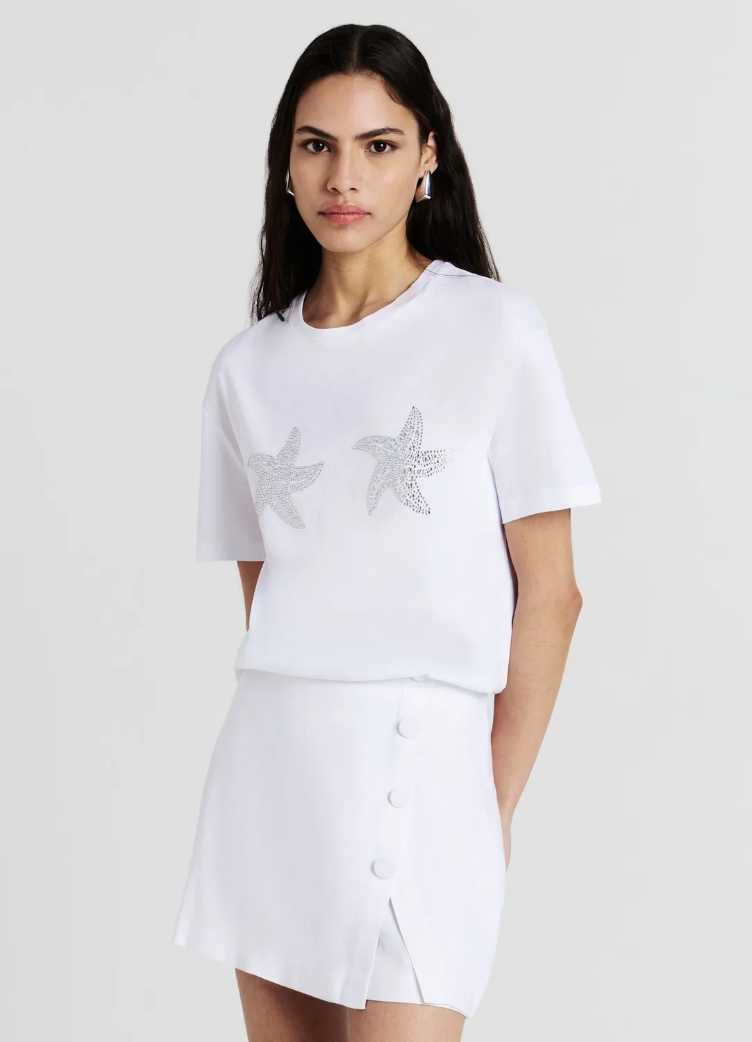 Calliope jupe-short femme unie fermeture latérale