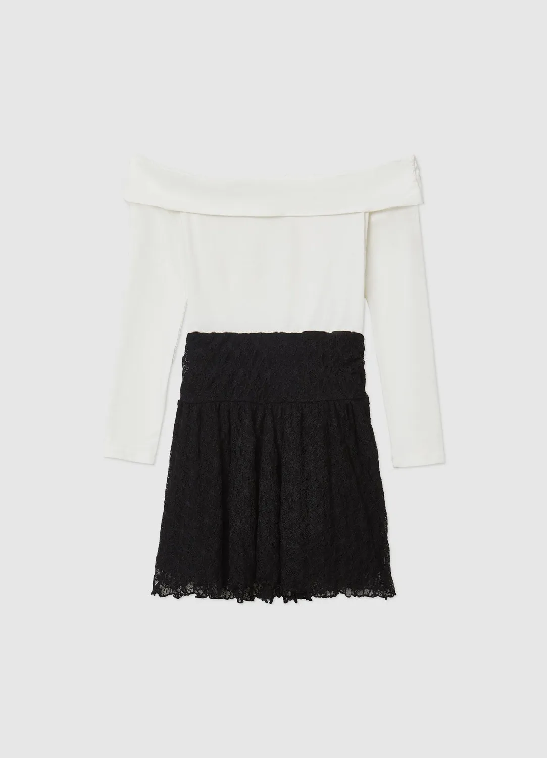 Calliope robe fille épaules nues jupe dentelle