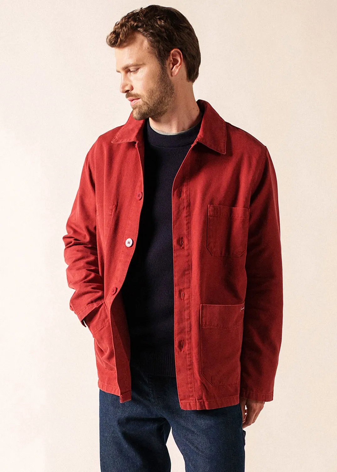 Saint James Sirocco veste toile brique coton