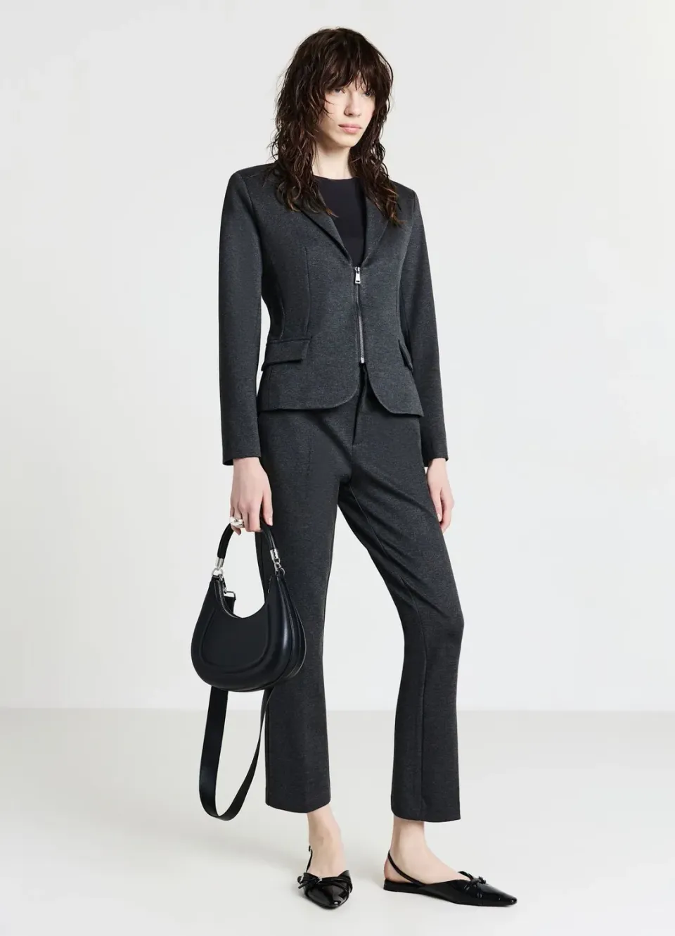 Calliope veste zippée punto milano femme