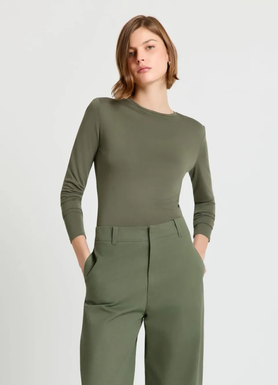 Calliope t-shirt semi-transparent femme manches longues