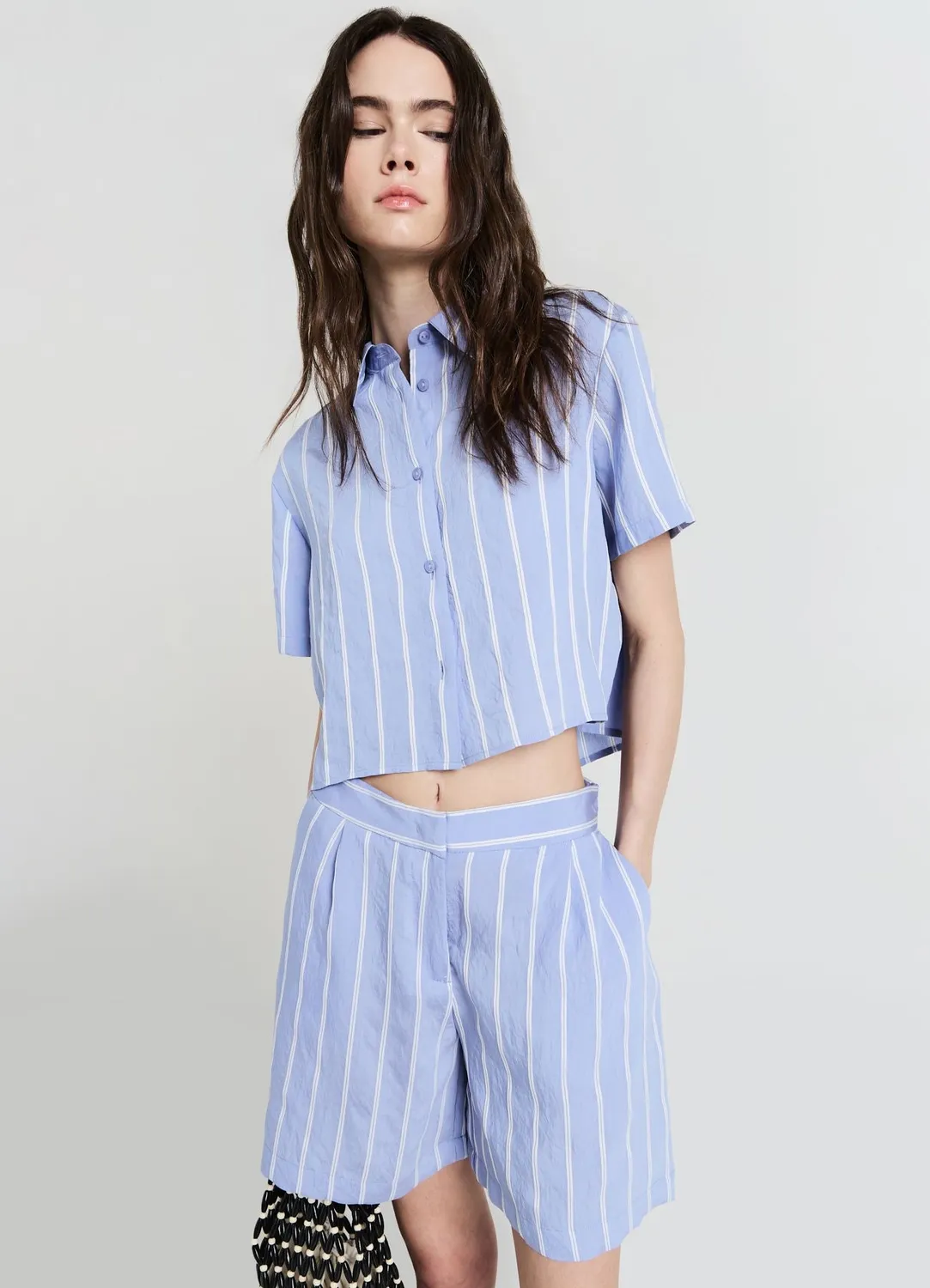 Calliope bermuda rayé short regular femme