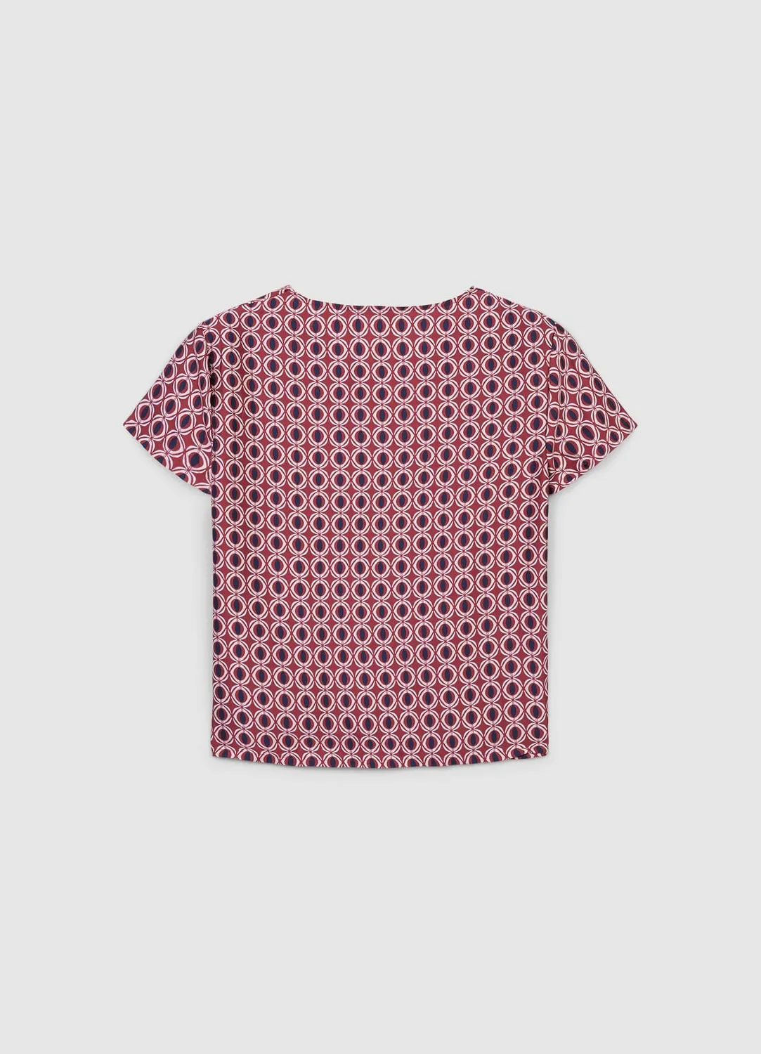 Calliope t-shirt satiné fantaisie femme col rond