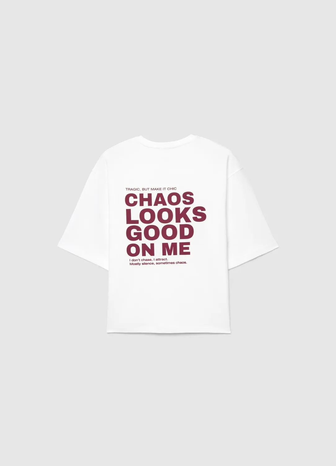 Calliope t-shirt oversize message femme manches courtes