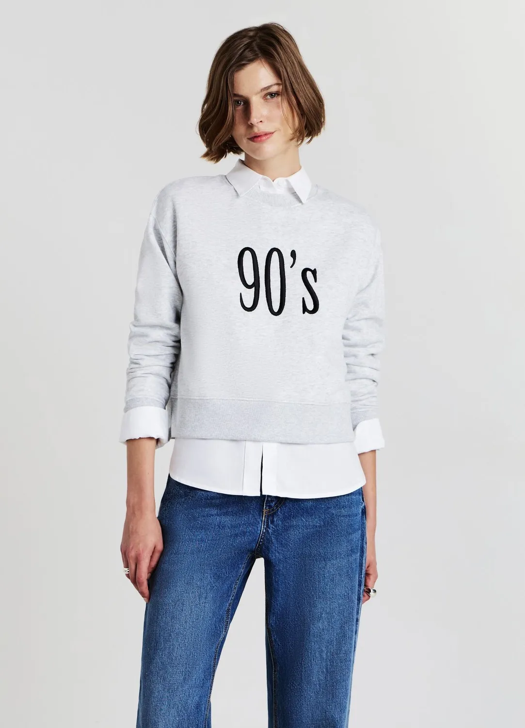 Calliope sweat col rond femme à message manches longues