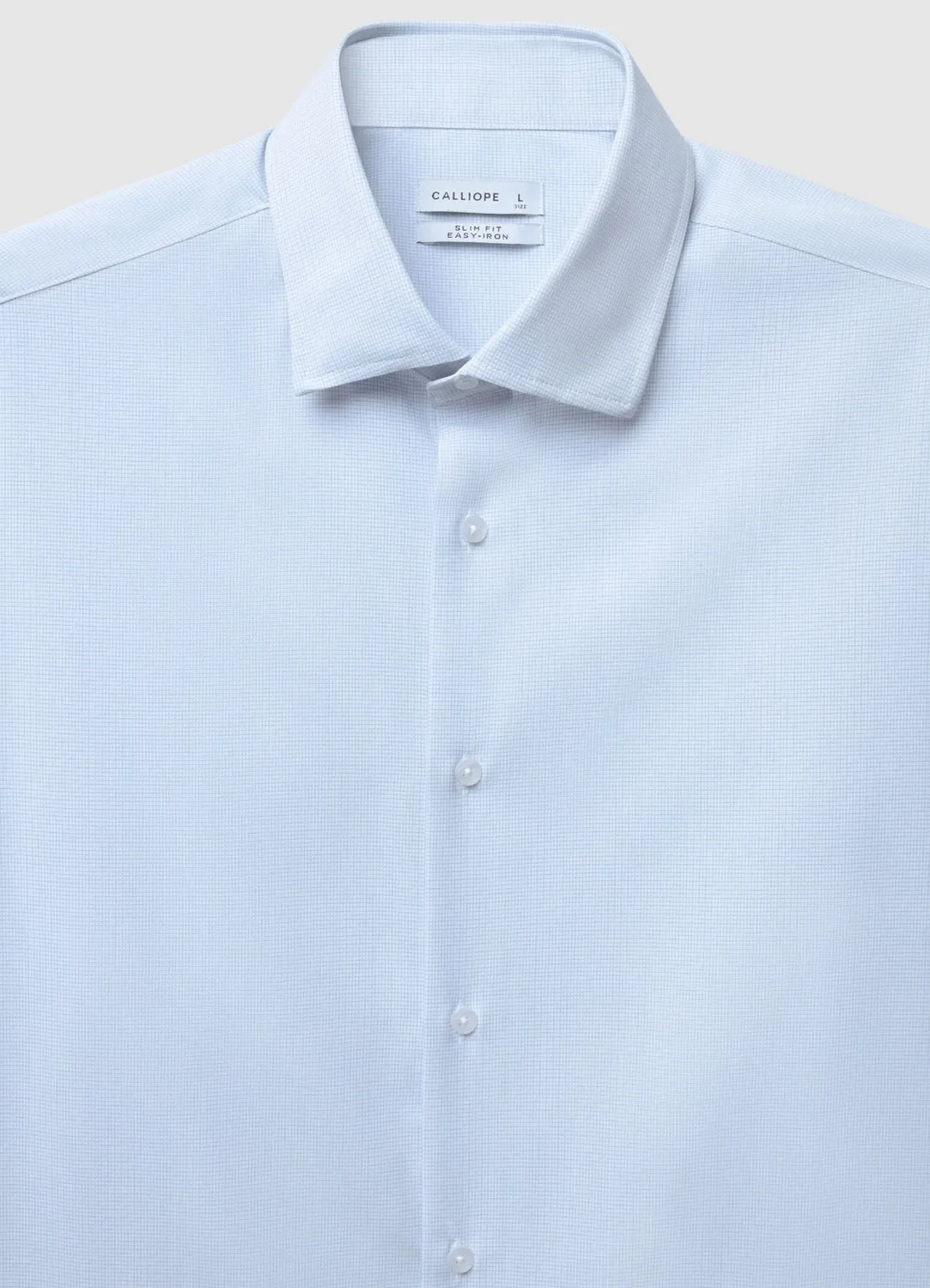 Calliope chemise homme micro-motifs manches longues