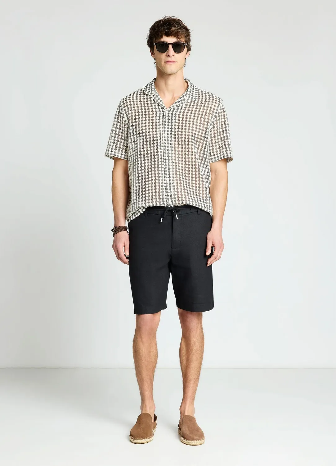 Calliope Croquet chemise homme imprimé géométrique