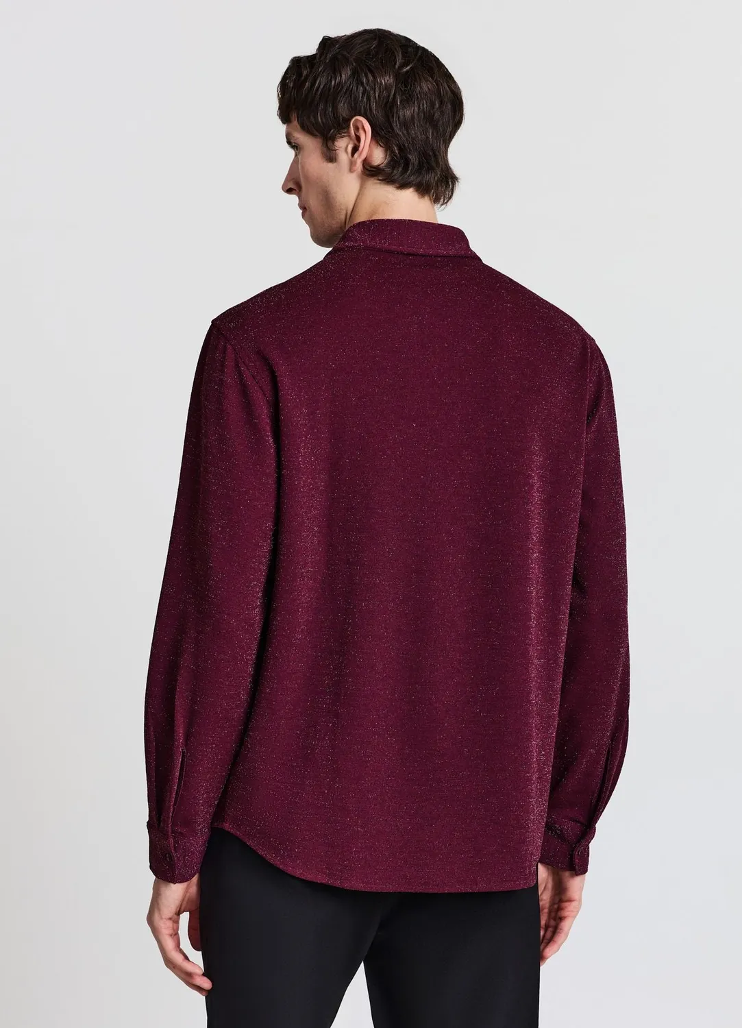 Calliope chemise brillante homme manches longues