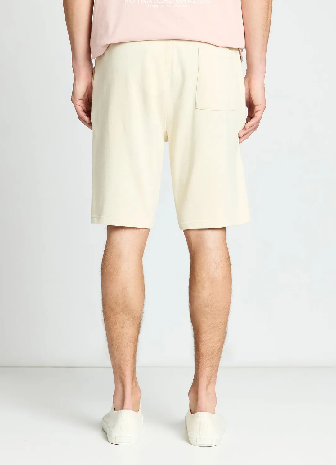 Calliope short homme uni cordon taille élastique