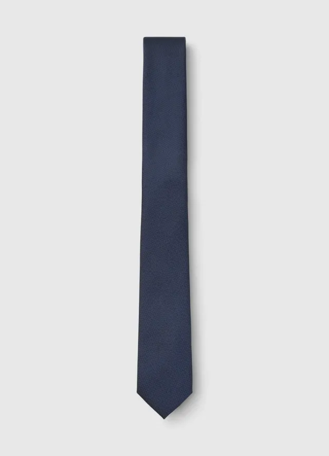 Calliope Cravatta tinta unita cravate homme texturée