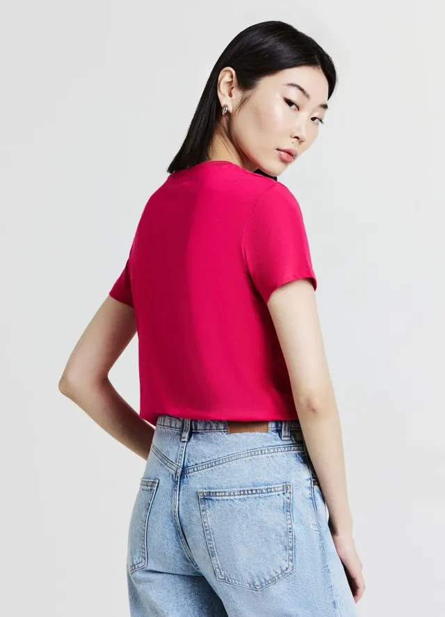 Calliope t-shirt femme coton inserts crochet