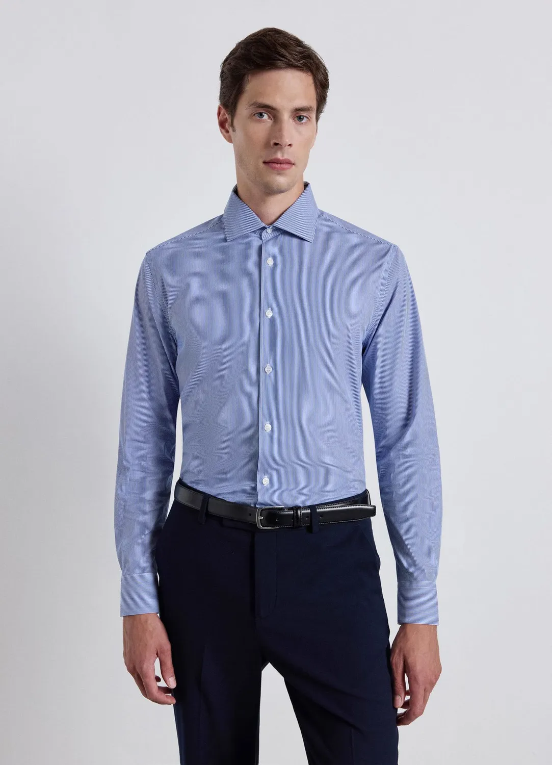Calliope Chemise slim rayée homme col classique