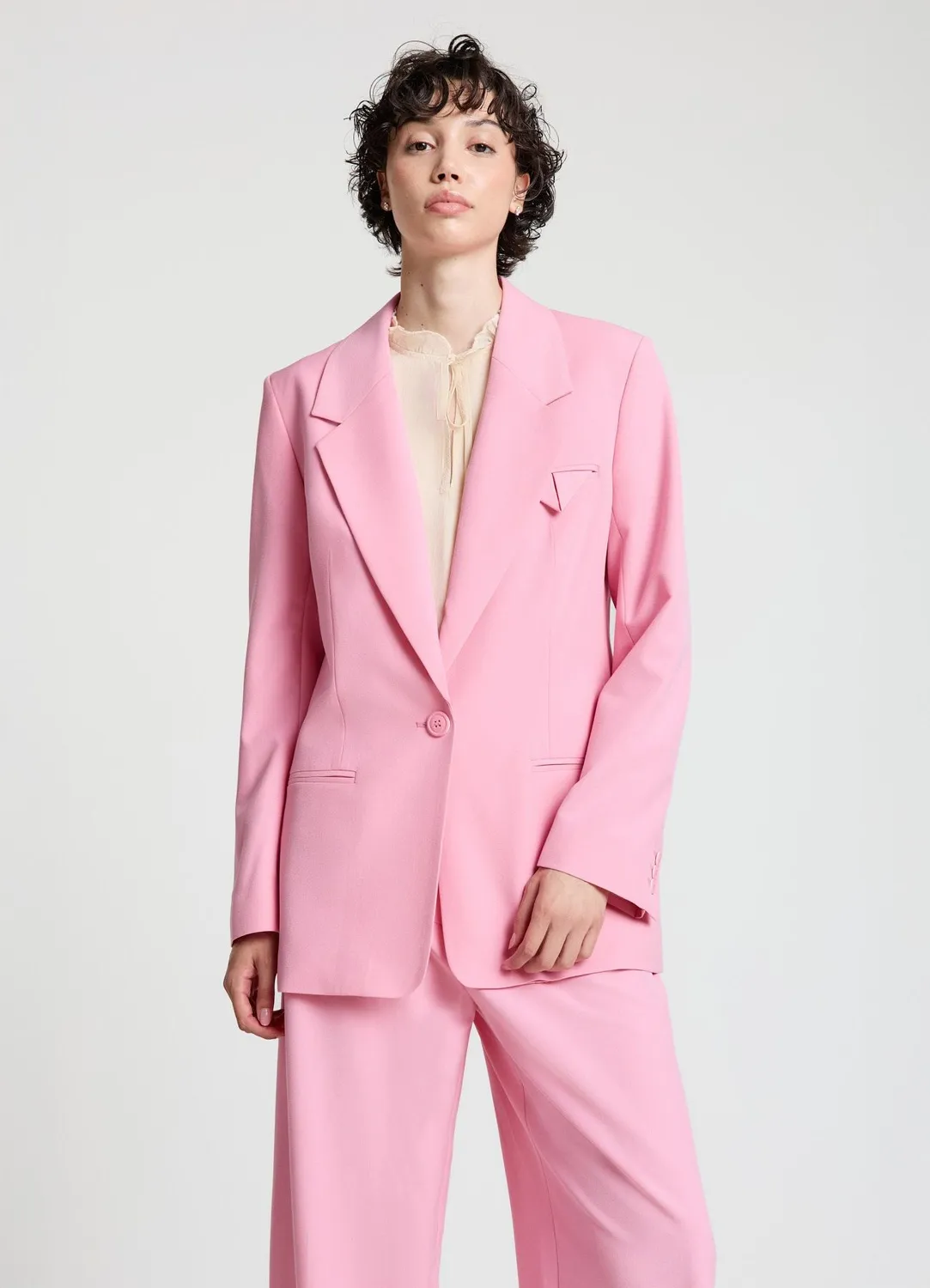 Calliope veste blazer monopetto femme unie