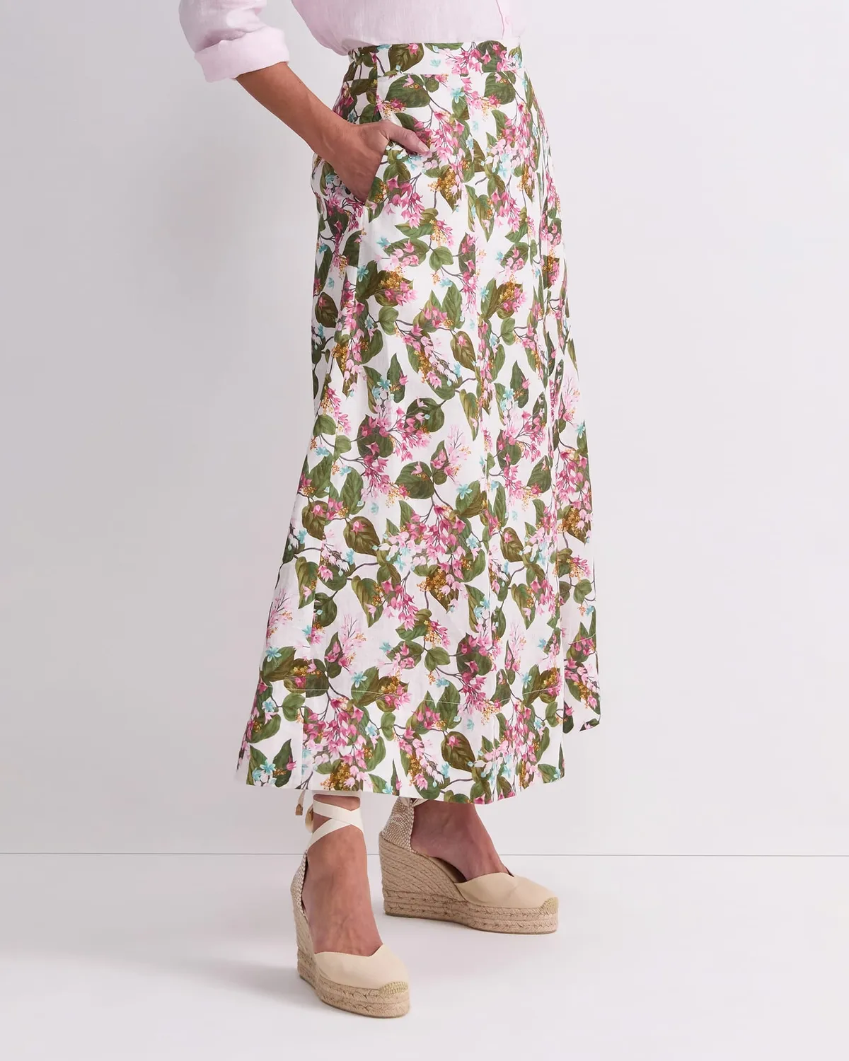 Sportscraft Osterley jupe midi lin Liberty femme