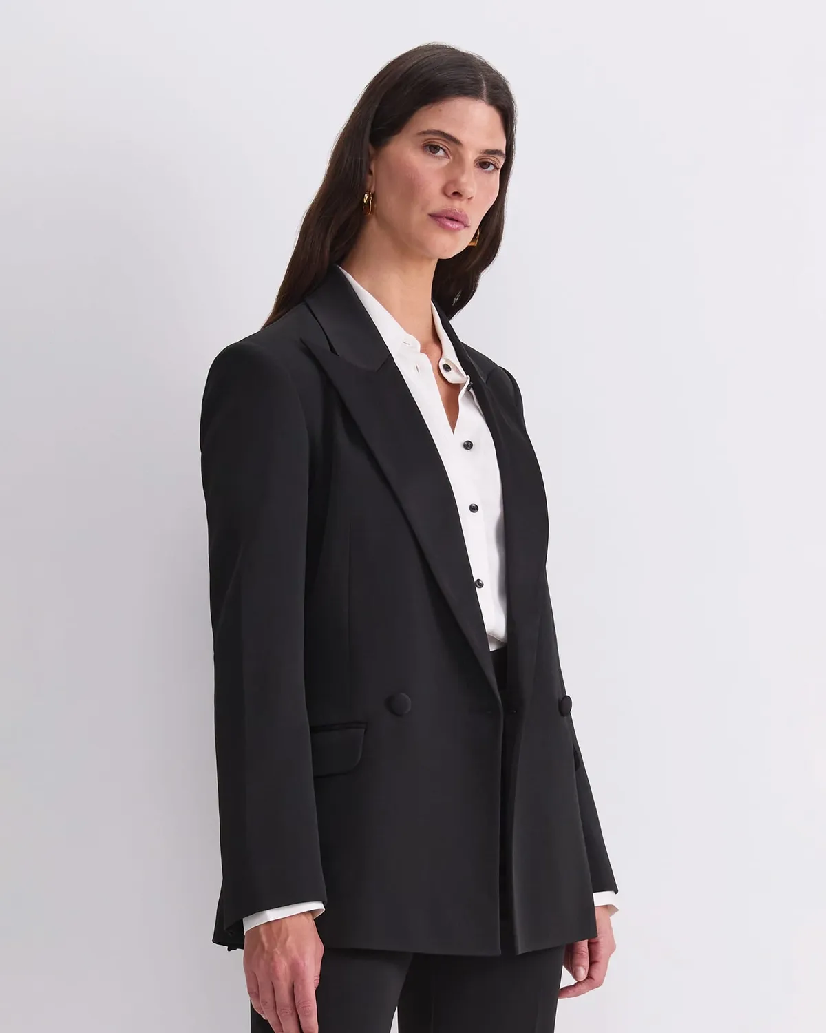 Sportscraft Angie Blazer double-boutonné satin femme