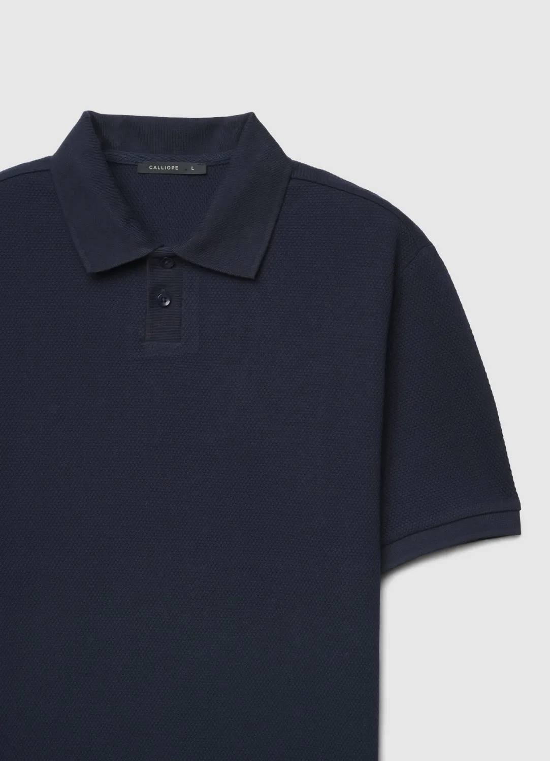 Calliope polo uni 2 boutons homme manches courtes