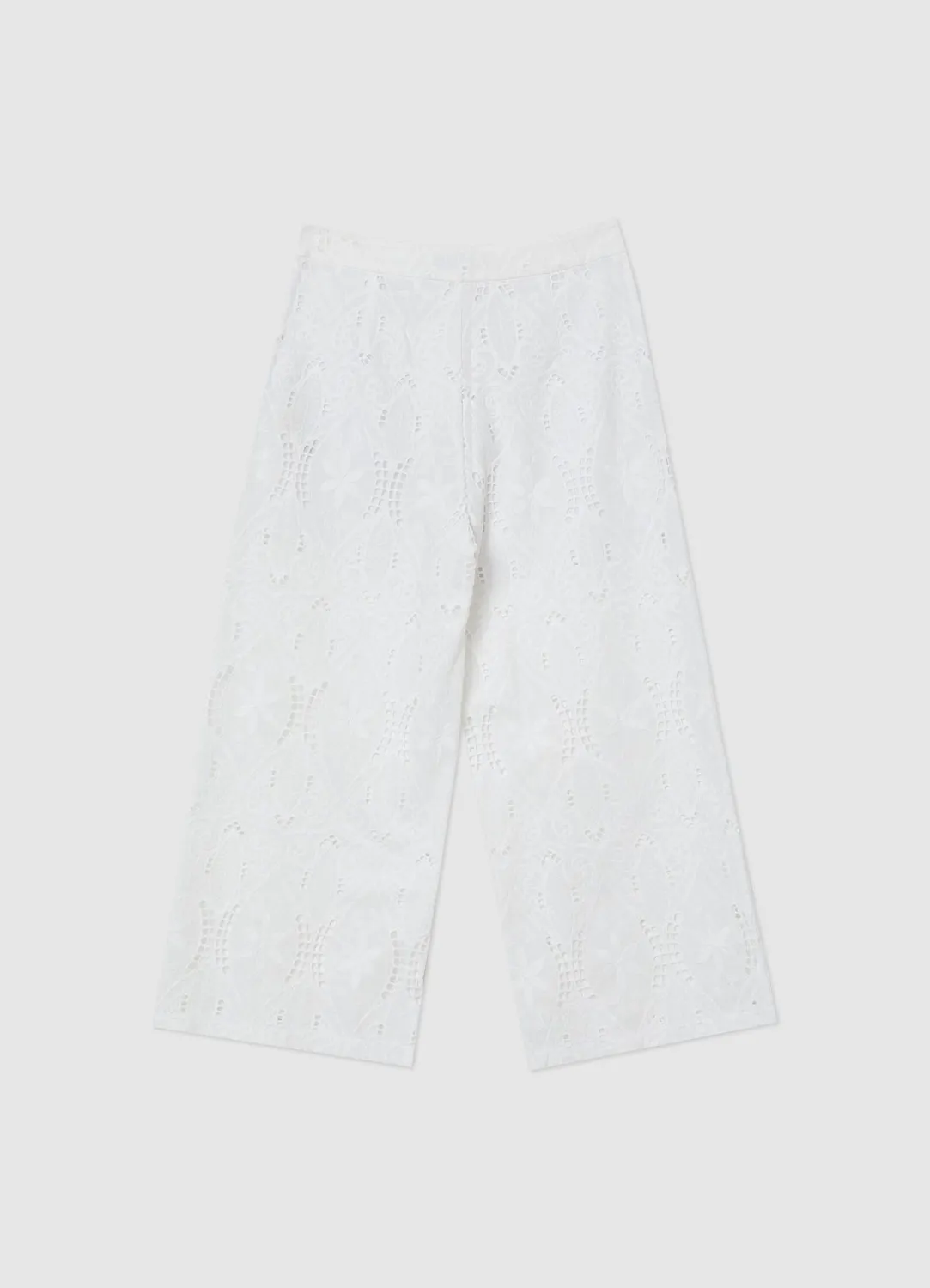 Calliope culotte sangallo pantalon femme coton ajouré