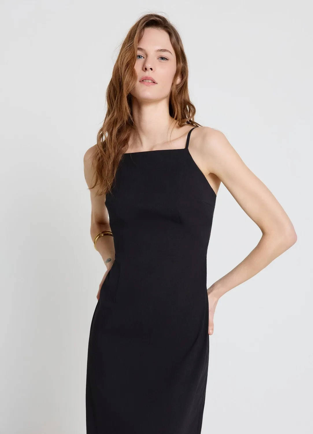 Calliope Atelier robe longue tubino dos boucles femme