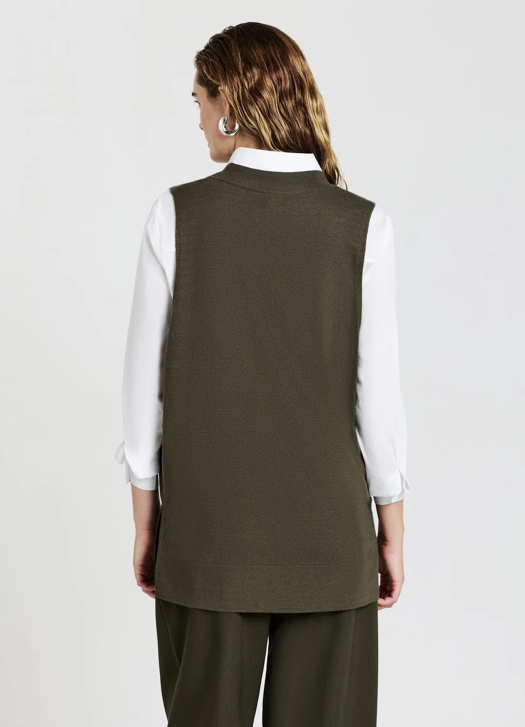 Calliope gilet col V sans manches femme regular