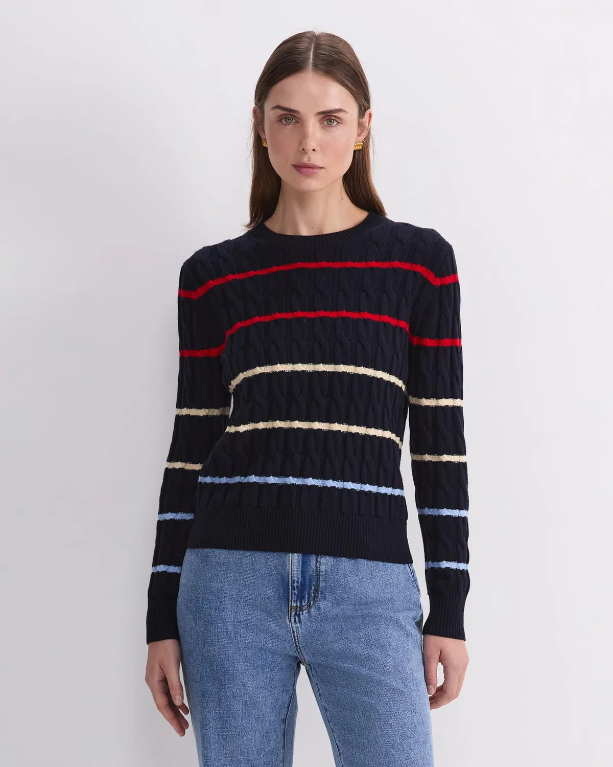 Sportscraft Merino Cable pull laine mérinos col rond