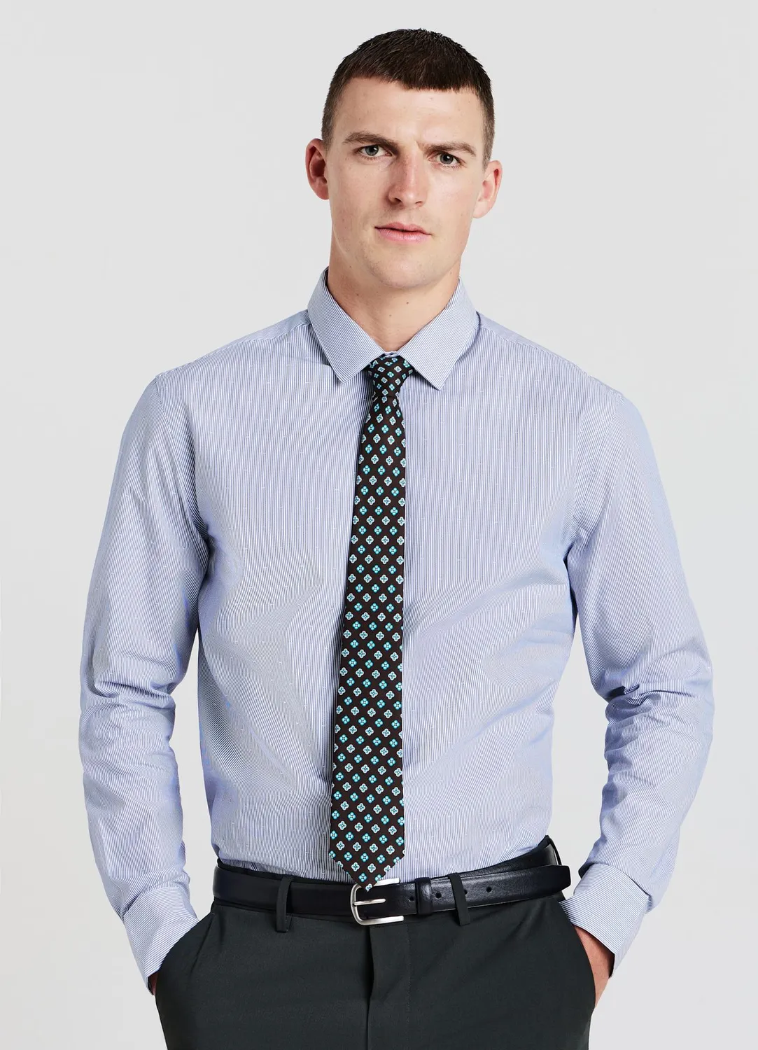 Calliope rayures losanges chemise homme coton bureau