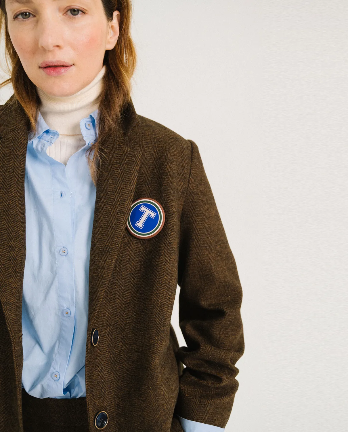 Tinsels Fanzine Ground veste tailleur flanelle