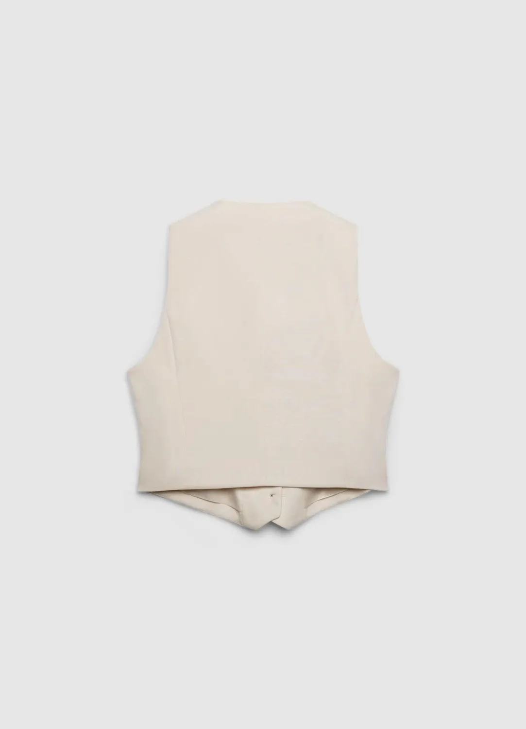 Calliope gilet court femme col V 3 boutons
