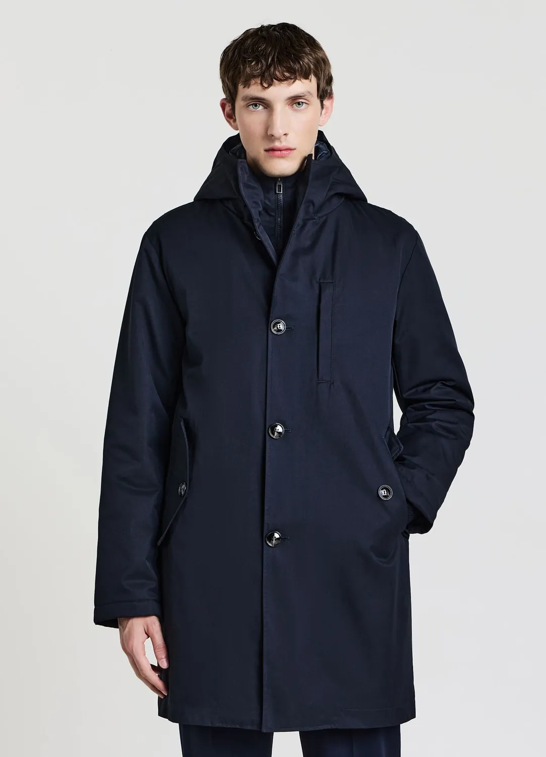 Calliope manteau matelassé capuche homme