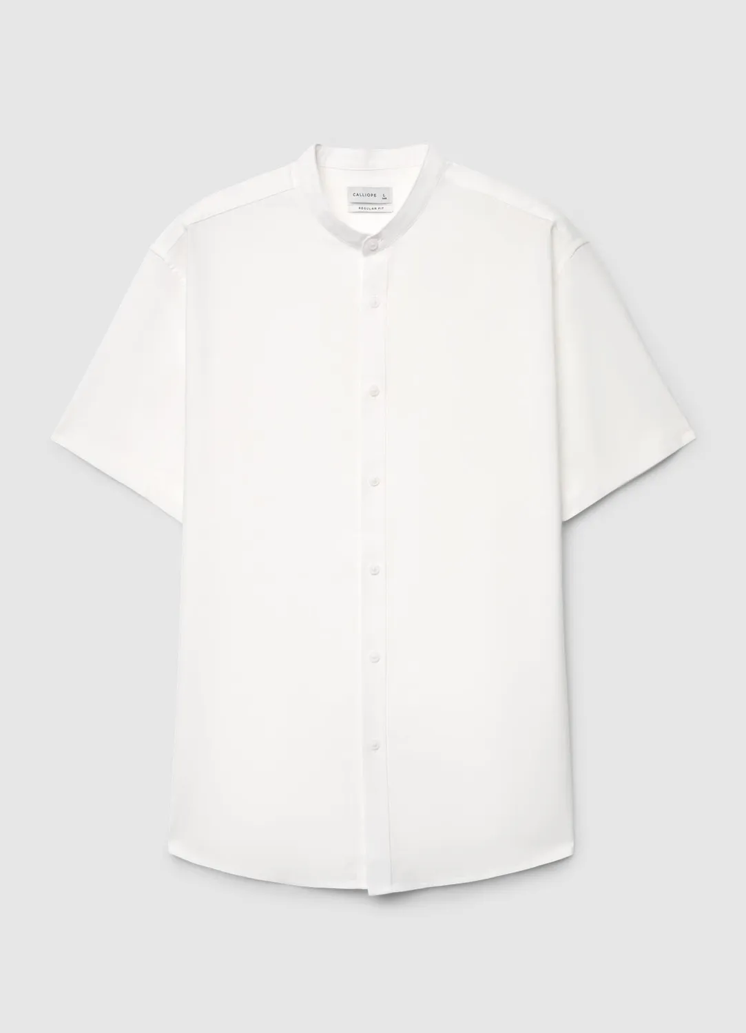 Calliope chemise homme col coréen manches courtes
