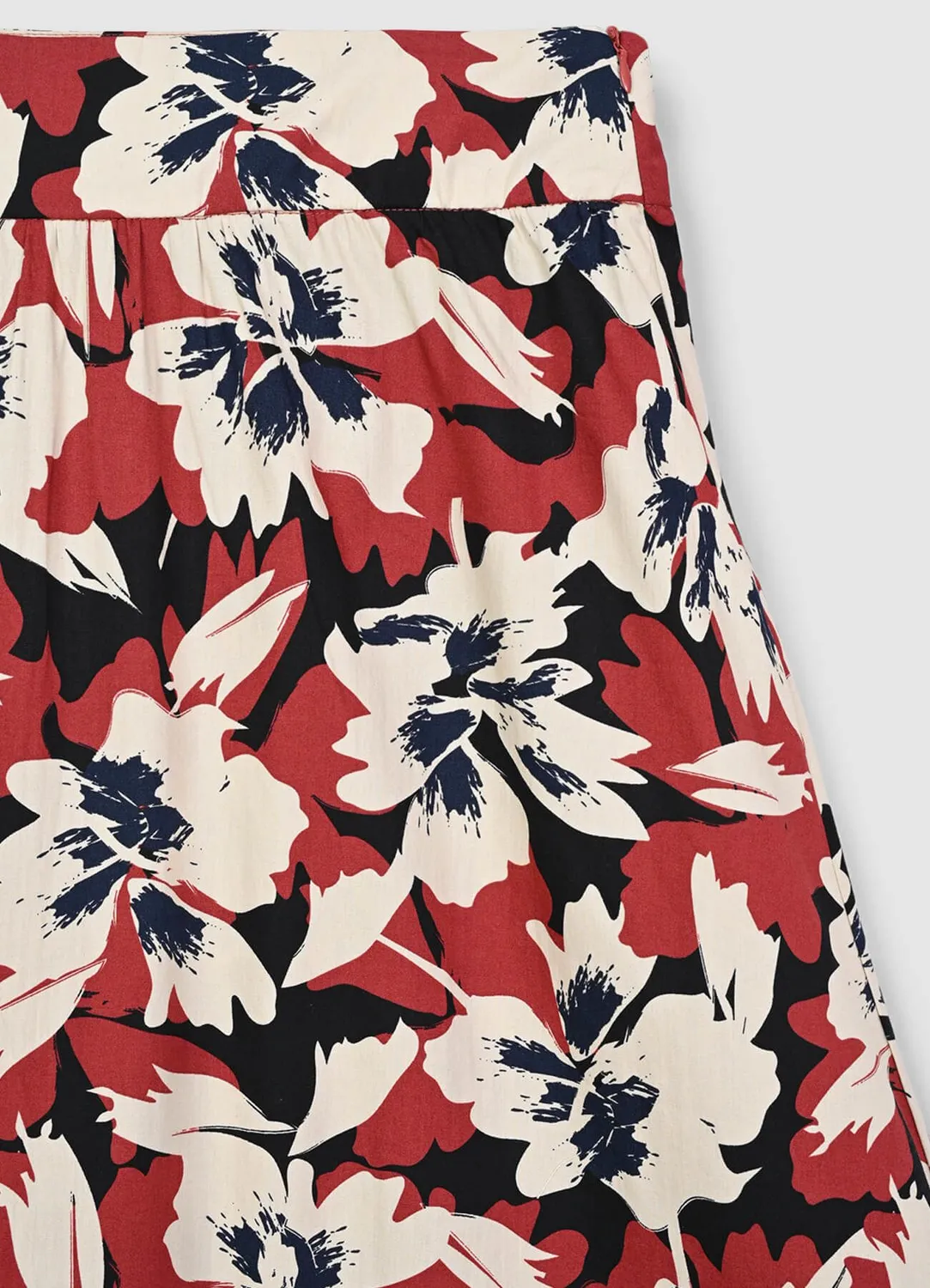 Calliope Jupe Longue Évasée Femme Coton À Motifs
