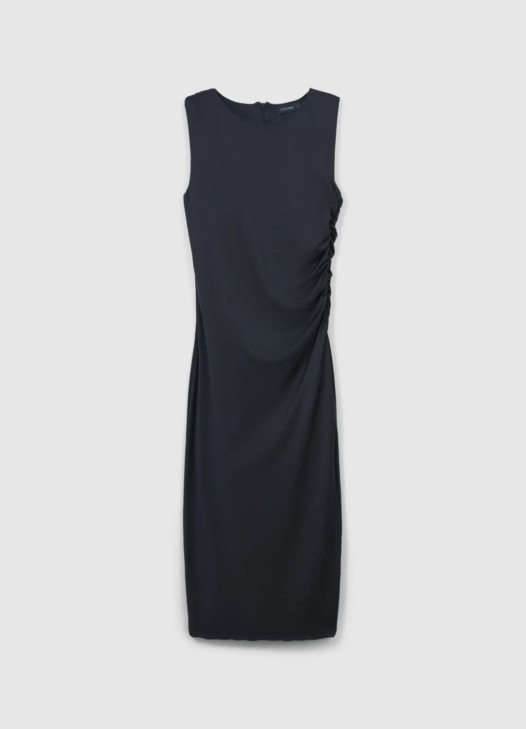 Calliope Atelier robe longue froncée sans manches S
