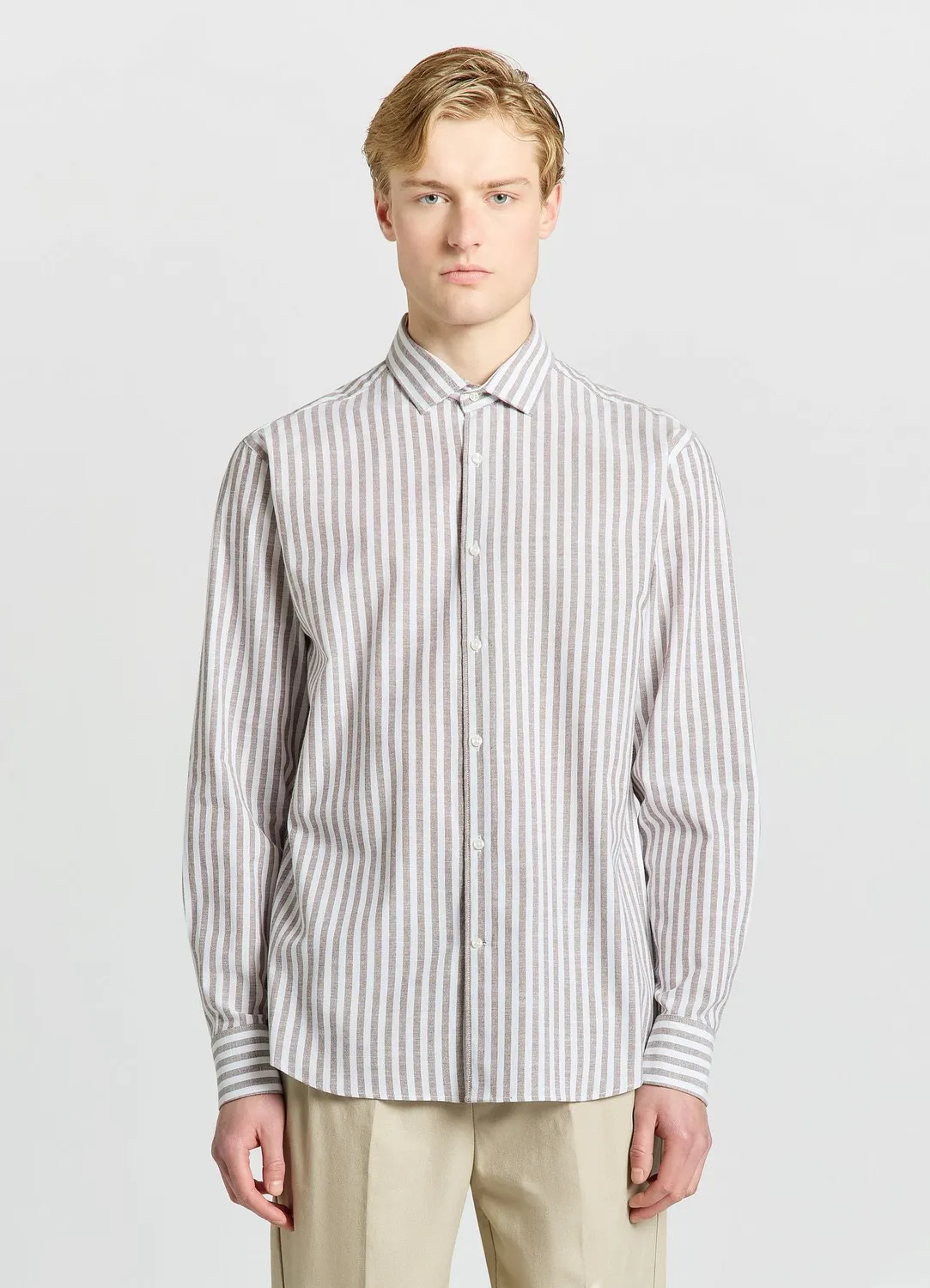 Calliope chemise rayée homme manches longues M