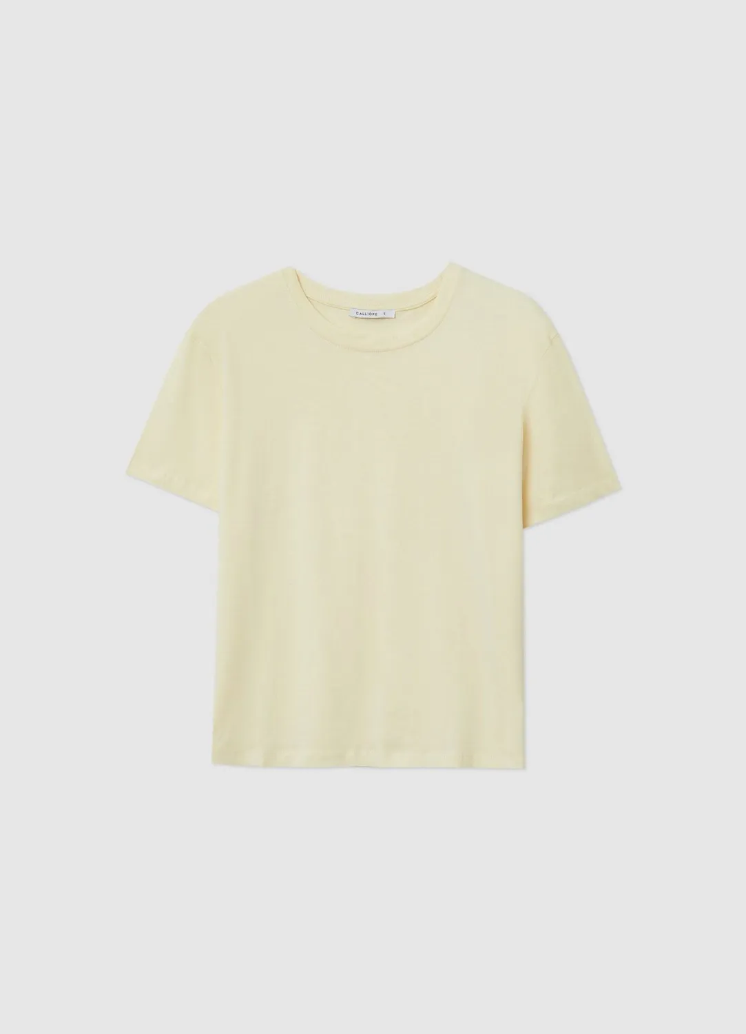 Calliope T-shirt col rond uni femme coton