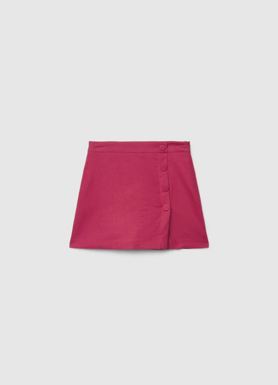 Calliope jupe-short boutons femme taille haute