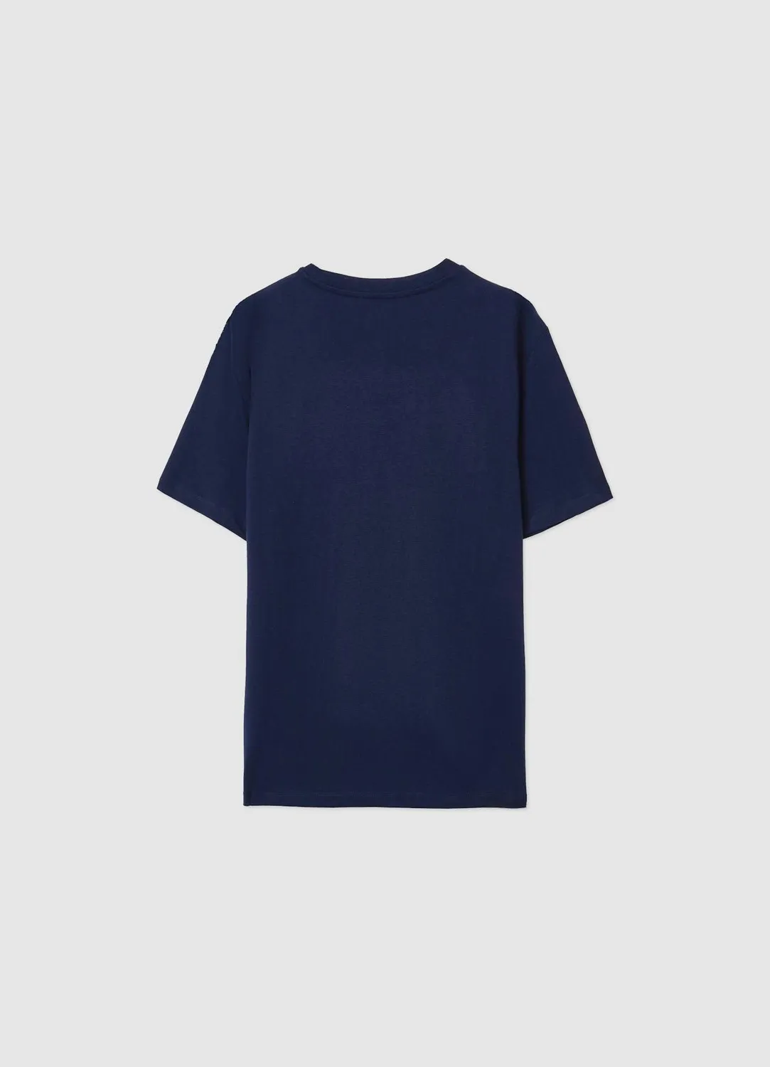 Calliope T-shirt col rond homme uni coupe droite