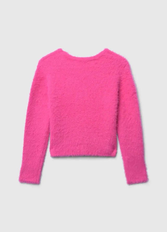 Calliope top fille col V nœud manches longues