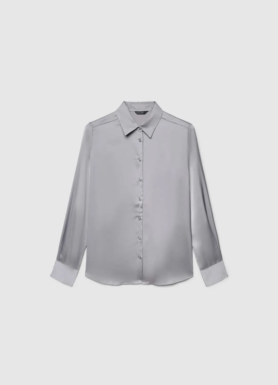 Calliope chemise satinée femme classique unie