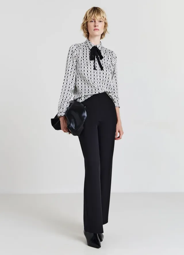 Calliope pantalon palazzo femme bureau élégant